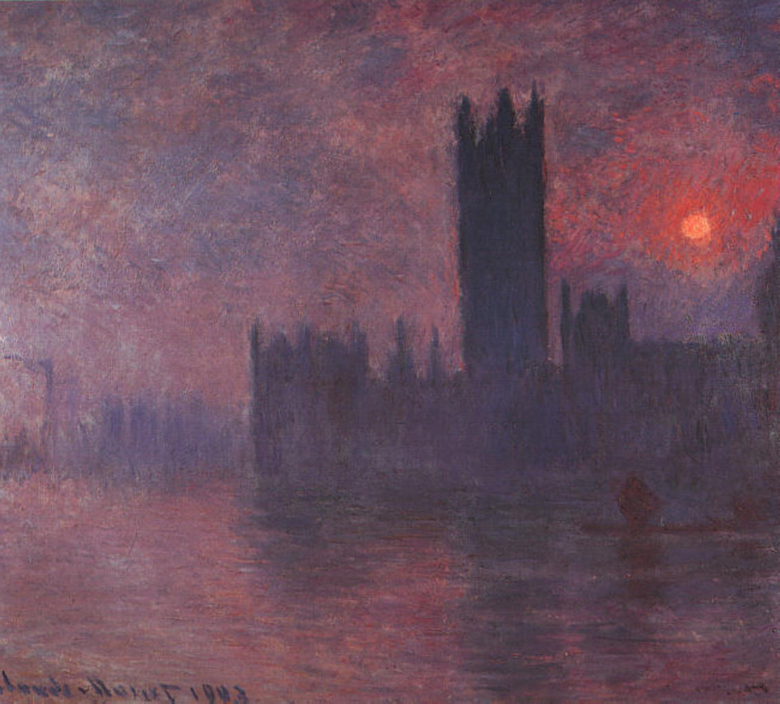 Houses of Parliament at Sunset 1903
